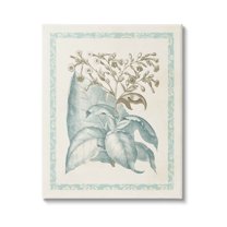 Stupell Industries Traditional Flower Leaf Border Graphic Art Gallery Wrapped Canvas Print Wall Art, Design by Vision Studio