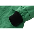 thumbnail image 5 of Hiheart Boys Girls Water Resistance Hooded Jackets Cotton Lined Rain Jackets Green 8-9 yrs, 5 of 7