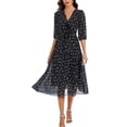 thumbnail image 1 of Vestido Kormei para mujer, casual, de verano, con estampado floral bohemio, cuello en V, 1 of 5