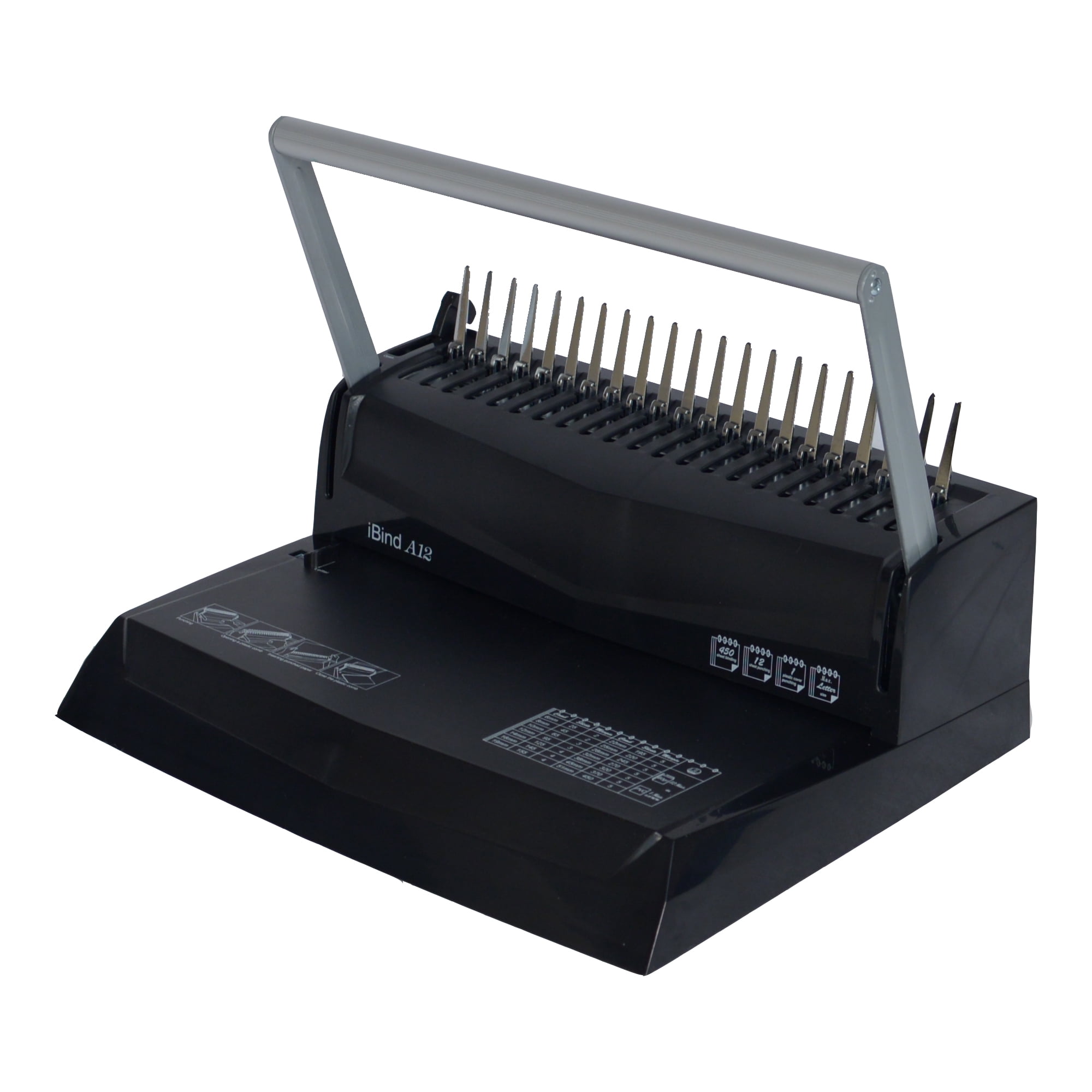 SircleCorp A12 Plastic Comb 12 Sheets Punched Comb Binding Machine, 1 Count