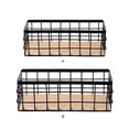 thumbnail image 4 of Wosthever Cesta de almacenamiento de metal Base de Estante organizador de hierro forjado Artículos diversos para el hogar Cosméticos Almacenamiento y organización del hogar 29*13*10 cm/negro, 4 of 6