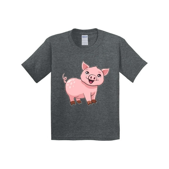 Inktastic Cute Pig Youth T-Shirt
