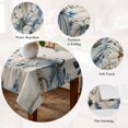 thumbnail image 5 of Vintage Fall Blue Table Cloth Waterproof Tablecloths, Thanksgiving Botanical Pumpkins Rustic Tablecloth Dining Table Cover for Kitchen Party Tabletop Outdoor, Rectangle Tablecloth 54x108 Inch, 5 of 9