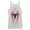 White Heather, variant on Women's Marvel Spider-Man Icon Badge Racerback Tank Top Black Heather Small