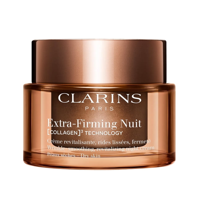Crema Hidratante Nocturna Extra-Firme de Clarins Recargable para Piel Seca