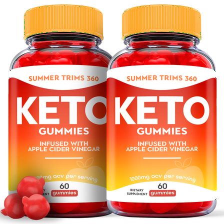 (2 Pack) Summer Trims 360 Keto ACV Gummies - Supplement for Weight Loss - Energy & Focus Boosting Dietary Supplements for Weight Management & Metabolism - Fat Burn - 120 Gummies