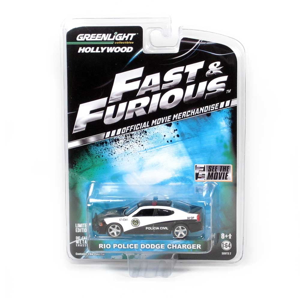 Greenlight Hollywood Series Fast & Furious Rio Police Dodge Charger 1/