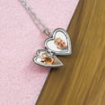 thumbnail image 4 of Picturesongold.Com Sterling Silver "Breast Cancer Awareness Ribbon" Heart Locket - 3/4 inch x 3/4 inch, 4 of 6