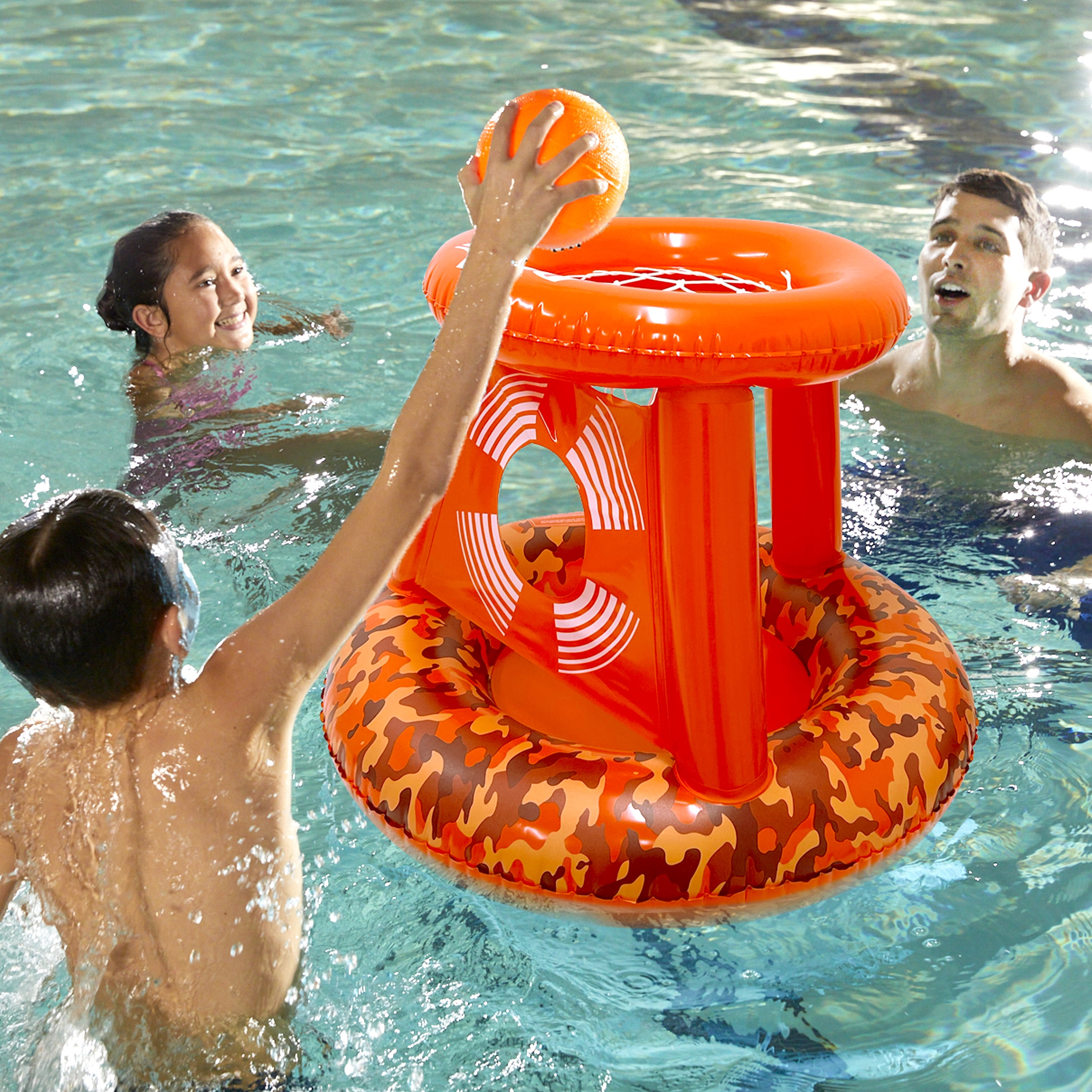 Aqua Dunk & Pass 2-in-1 Inflatable Game Pool Toy Set