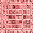 thumbnail image 1 of Ahgly Company Machine Washable Indoor Square Oriental Red Modern Area Rugs, 6' Square, 1 of 4