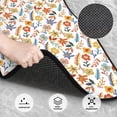 thumbnail image 3 of Fuzoiu Retro Floral Print Carpet Floor Mats for Car,Car Foot Mat Set,Universal Fit 4 Piece Mat Pad Set,Fits Most Cars Trucks Vans Sedans SUV Auto Carpet Mat Se, 3 of 7