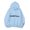 Light Blue, variant on Mens Fashion Autumn And Winter Casual Trend Loose Long Sleeved Hoodie, Pullover, , Streetwear, Comfortable, Warm