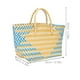 thumbnail image 5 of Bolso de 1 PC bolsas de plástico con bolsas de rayas de moda Bolsa de gran capacidad, 5 of 5