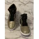 thumbnail image 4 of A i r-Jor-dan 1 High Zoom Air CMFT Comfort Gold Laser Size 10.5 DQ0659-700 In Hand, 4 of 6