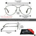 thumbnail image 2 of proSPORT Progressive Multifocal Reading Glasses Aviator +2.00 Gunmetal Frame, 2 of 5