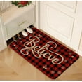 thumbnail image 2 of Alfombra AUSTAB Christmas Buffalo Plaid 43x74 cm antideslizante, 2 of 7