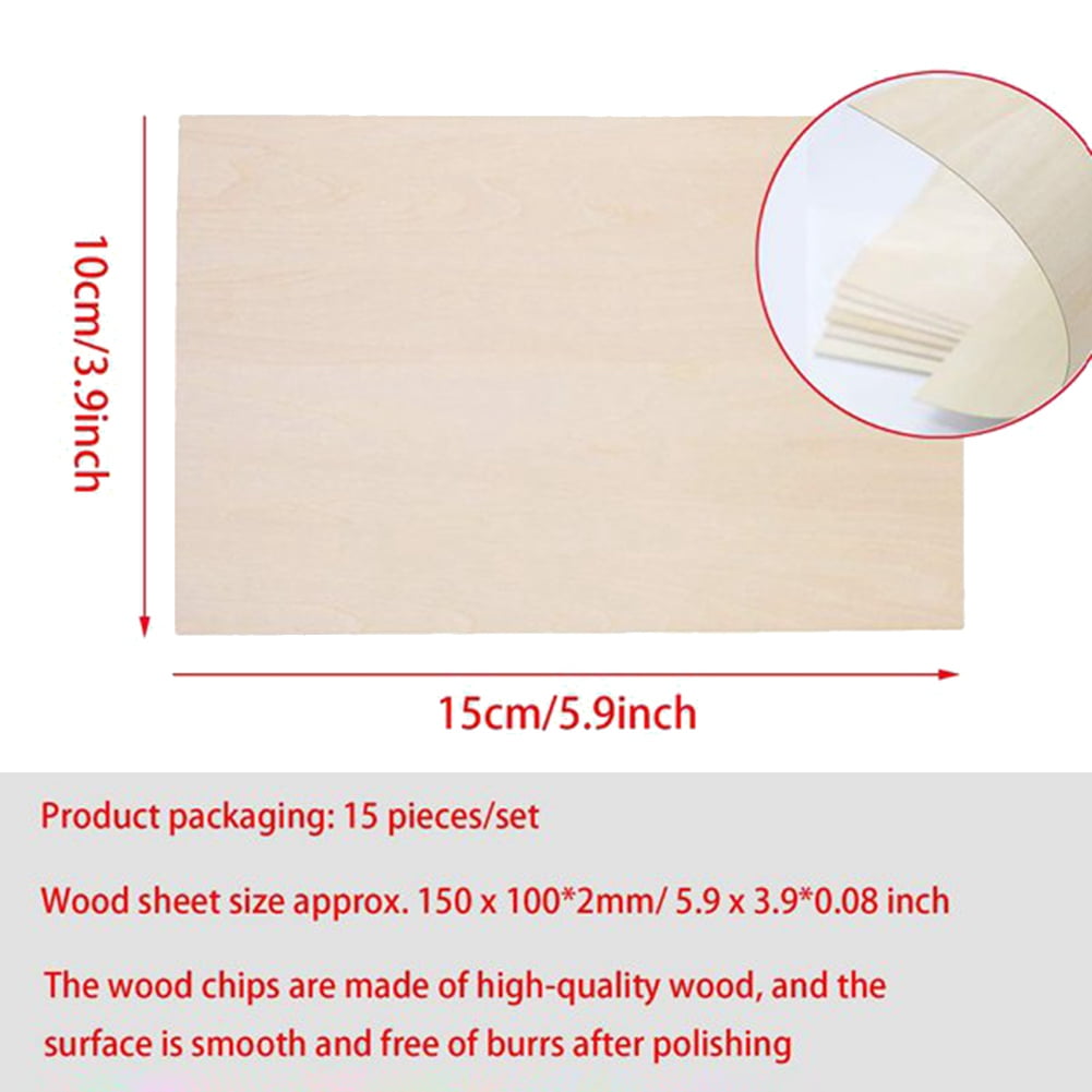 10 Pack Unfinished Wood Sheets,Balsa Thin Board for House Aircraft Ship Boat Arts and Crafts,DIY Ornaments