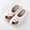 Orange, variant on Cute Ghost Halloween Closed Toe Slippers for Women Plush Fluffy Slip On Comfortable Winter Bedroom Shoes