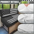 thumbnail image 6 of XYZCANDO Gray USA Flag RV Dinette Cushion Covers Comfortable Camper Accessories Couch Cover 2 Cushion Sofa Furniture Covers 1 Backrest Cover and 1 Bench Cover Grey, 6 of 7