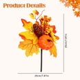thumbnail image 3 of Clearance Under $1 Artificial Fall Pumpkin Branch with Maple Leaves and Berries for Thanksgiving Decor, 3 of 5