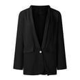 thumbnail image 3 of Dressy Blazers for Women Long Sleeve Open Front Suit Jackets Lightweight Casual Blazer Outerwear Work Clothes Ladies Clothes, 3 of 7