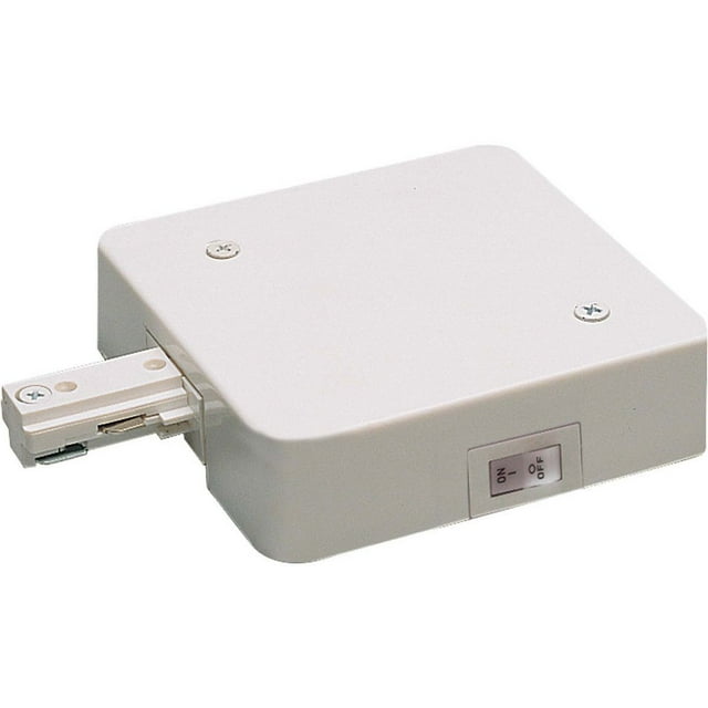 Nora Lighting NT-348W/5A-Live End Feed with 5A Current Limiter, White