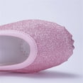 thumbnail image 4 of Xfvqtps Ballet Shoes for Girls Soft Sole Non Slip Cross Elastic Straps Glitter Dance Shoes for Performance Pink, 4 of 9