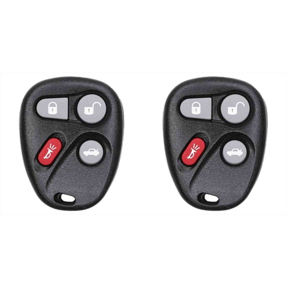 Eye4Techs Car Key Fob Keyless Entry Remote for Cadillac DeVille 2001-2005 FCC KOBLEAR1XT Part Number 25695954 25695955 - 2 Pack