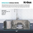thumbnail image 3 of Kraus Kore Workstation 30-inch Drop-In or Undermount 16 Gauge Single Bowl Stainless Steel Kitchen Sink with Accessories (Pack of 5) with Waste Guard Continuous Feed Garbage Disposal, 3 of 12