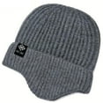 thumbnail image 2 of Cyglowse Knitting Dohm Otto Merino Wool Winter Hat Gray One Size, 2 of 6
