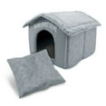 thumbnail image 3 of Best Pet Supplies Portable Indoor Pet House – Perfect for Cats & Small Dogs, Easy To Assemble – Silver, 3 of 5