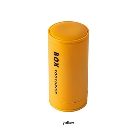 

1pcs Creative Toothpick Holder Container Automatically Swab Storage Home Table Toothpick Storage Box Dispenser
