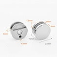 thumbnail image 4 of MYG 4* Clips Miroir en Alliage de Zinc Pinces Support Mural Rond, 4 of 9