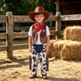thumbnail image 2 of Kogui Cowboy Costume Kids Boys Toddler Cowboy Costume with Hat Halloween Party Dress Up 3T 4T (Coffee,3-4 Years), 2 of 5