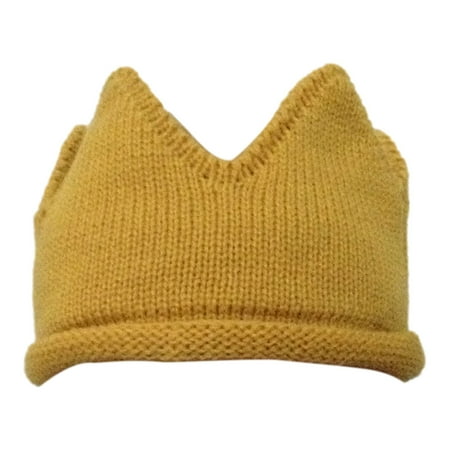 

Julam Knitted Birthday Crown | Newborn Knitted Crown | Baby Boy & Girl Birthday Party Knitted Crown Headband Beanie Cap Hat Baby First Birthday Party Knitted Hat
