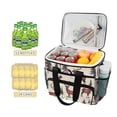 thumbnail image 2 of FORMRS Insulated Cooler Bag 24 Cans Capacity Soft Leakproof Lunch Box with Side Pockets, Plaid Deer, 2 of 7
