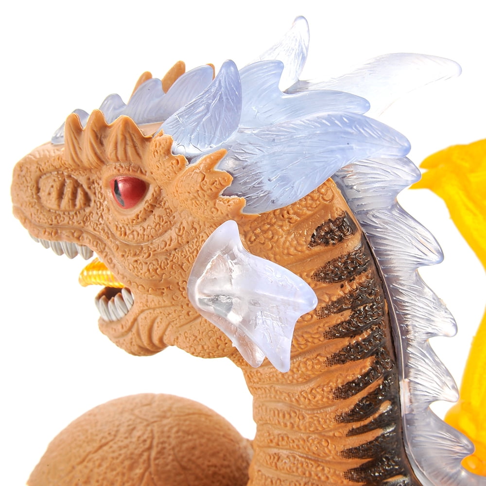 Prehistoric Past Walking Dinosaur With Wings Toy With Lights And Sound - Brown
