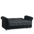 thumbnail image 3 of Ottomanson Convertible Sleeper Loveseat with Hidden Storage, Firm Seating, Black, 3 of 7