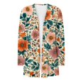 thumbnail image 5 of Pyhlmscde Womens Long Cardigan Lightweight Sweater Open Front Long Sleeve Outfits with Pockets, Flower Sweaters for Women, Floral Cardigan for Women, Open Cardigans for Women Lightweight, 5 of 5