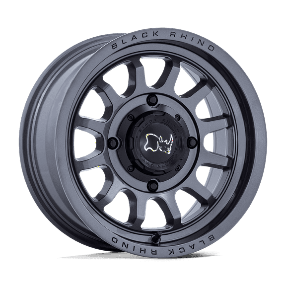Black Rhino Powersports Cast Aluminum Wheel BU001 15x7 4x110 G-GNMTL 10mm, BU001AX15704010
