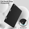 thumbnail image 4 of JETech Case for iPad 10.2 Inch 2021/2020/2019 (9th/8th/7th) Model with Pencil Holder, Slim Tablet Cover with Soft TPU Back, Auto Wake/Sleep (Black), 4 of 8