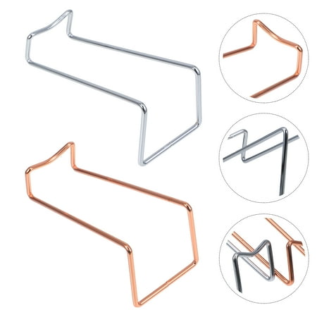 Baluue 4Pcs Assorted Color Iron Wine Holder Stand with Smooth Edges for Home Or Bar Storage
