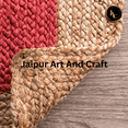 thumbnail image 2 of Jaipur Art And Craft Hand Runner Red Braided Reversible Jute Area Rug for Kitchen (9x12 Sq ft), 2 of 5