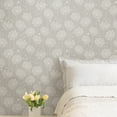 thumbnail image 3 of NuWallpaper Dandelion Grey Vinyl Peel And Stick Wallpaper, 216-in by 20.5-in, 30.75 sq. ft., 3 of 8