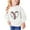 White, variant on Odeerbi Kids Girls Crewneck Sweatshirts Pullover Sweatshirts Children's Fall Winter Sweatshirt Heart Print Long Sleeve Sweater Top Black