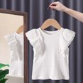 thumbnail image 2 of TOWED22 Girls Graphic Short Sleeve T Shirts Kids Summer Oversized Tops Casual Crewneck Tees 5-14 Years(White,12-13 Y), 2 of 4