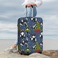 thumbnail image 7 of Susaid Festive Cats and Trees Print Elastic Washable Suitcase Cover with Hidden Zipper, Fits 18-32 Inch Luggage for Protection During Travel-Small, 7 of 7