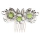 thumbnail image 4 of 1 juego Vintage Girl Lady Tassel Flower en forma de U horquilla pendientes colgantes Verde claro Hugo Pinza de pelo chino antiguo, 4 of 9
