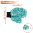 thumbnail image 4 of Unique Bargains 1 Pc Car Wash Towel Plush Car Cleaning Wiping Dryer Car Washing Tool 27x22x1cm Green White Black, 4 of 6
