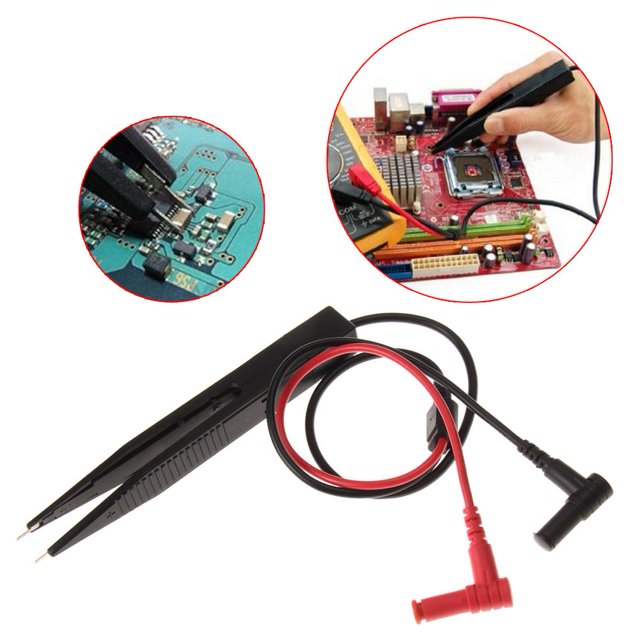 Nuevas pinzas de sonda de clip de prueba de inductor SMD para condensador de multímetro de resistencia